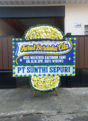 Papan Bunga Duka di Sunter Jaya